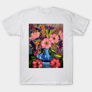 Pink and purple flowers T-Shirt